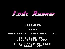 Заставка игры Lode Runner